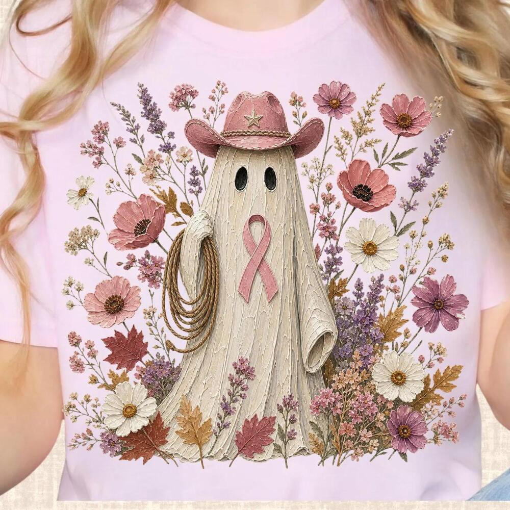 Ghost Shirt, Ribbon Ghost Shirt, Wildflower Ghost Shirt